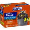 Hefty Ultra Strong Drawstring Trash Bags, Unscented 33 gal., 90