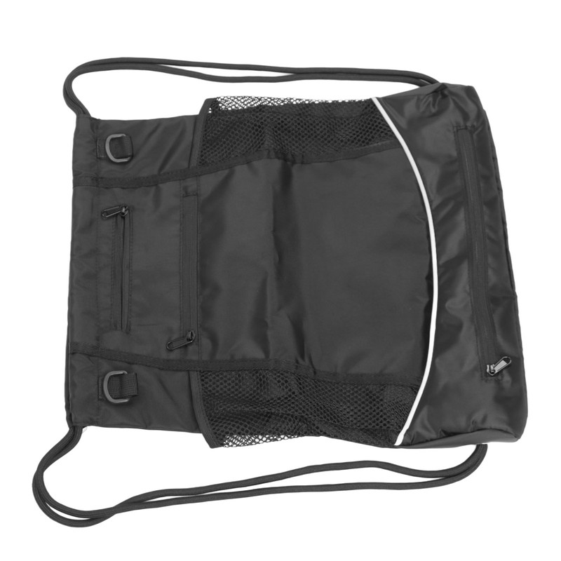 Basketball Backpack Black Large Capacity Drawstring Bag Outdoor Sports Camping
