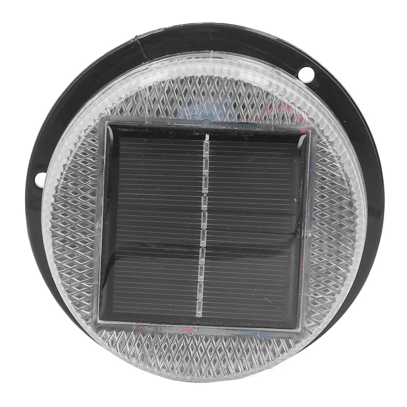 Solar Warning Light 6 LED Beads Red Blue Alternate Waterproof