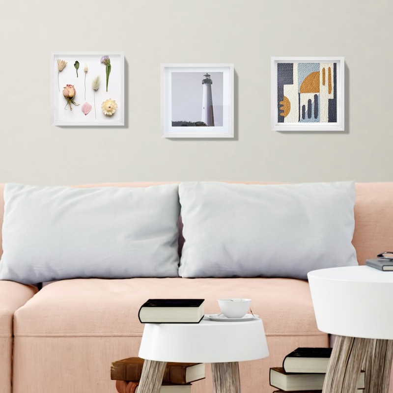 WISYOK 3D Picture Frame for Filling 22 x 22 cm,