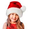 LKQBBSZ Santa Hat for Child Unisex Velvet Comfort Xmas Hat