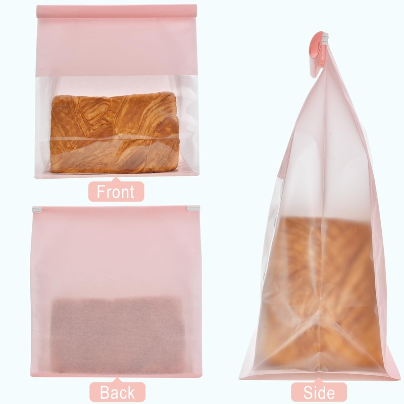 Funcoo 50 Paper Bread Bags with Tabs for Homemade Sourdough