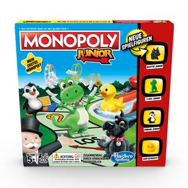 Hasbro Gaming Monopoly Junior Strategiespiel, Brettspiel für 2-4 Spieler, Spielspaß mit Freunden und Familie, Perfekt als Partyspiel und für Multiplayer-Spaß, Geschenk für Kinder ab 5 Jahren