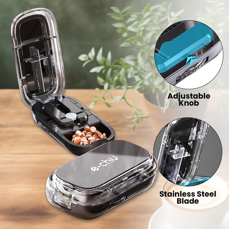Multiple Pill Cutter, Adjustable Tablet Cutter for Pills Precise Pill