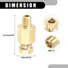 Partuto 1 Pc M6x1.0 Universal Brass Fitting Compression - Car