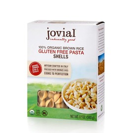 Jovial Shells Gluten-Free Pasta | Whole Grain Brown Rice Shells Pasta | Non-GMO | Lower Carb | Kosher | USDA Certified Organic | Made in Italy | 12 oz