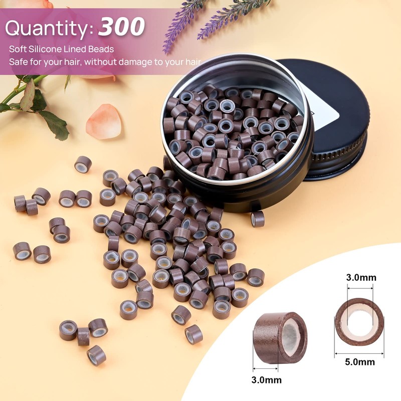 NEWISHTOOL Hair Extension Tool Kit, Micro Links Beading Pliers, Loop