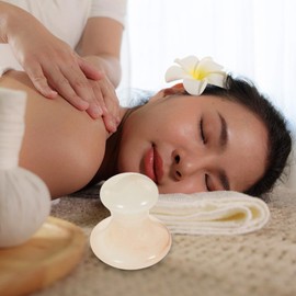 Healvian 2pcs Mushroom Shape Facial Massage Tool Face for Men and Scraping and Relaxation for Spa Use Reduces Puffiness and Tension