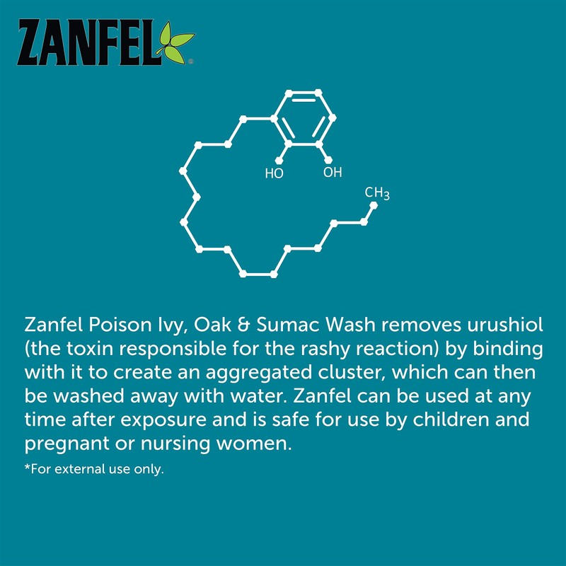 ZANFEL - Poison Ivy, Oak & Sumac Wash: Topical Solution