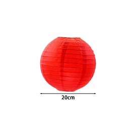 Lanito Paper Lanterns, Red Obon Lanterns, Round Paper Lanterns, Set of 10, Lanterns, Decorations, Paper Lanterns, Bon Festivals, New Year Decorations, Taverns, Birthdays, Weddings, Stalls, DIY
