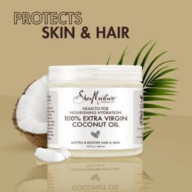 Generic S'hea_Moisture Extra Virgin Coconut Oil Hair and Skin Lotion, 15 fl oz (pack of 1), White