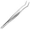 Dental Meriam Foil Cotton Tweezer 16cm Serrated Angled Beak Dressing
