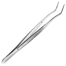 Dental Meriam Foil Cotton Tweezer 16cm Serrated Angled Beak Dressing Pliers Surgical Forcep Diagnostic Examination Instruments