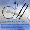 SleYuYir Sunroof Glass Cables and Track Assembly Repair Kits Compatible