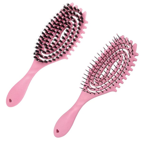 2 Stück Haarbürste Ohne Ziepen,bürste für locken,curly hair brush, locken