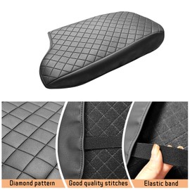 nuoozy Center Console Cover Compatible with Ford Ranger 2019-2023 Leather Armrest Box Cushion Cover Middle Console Pad