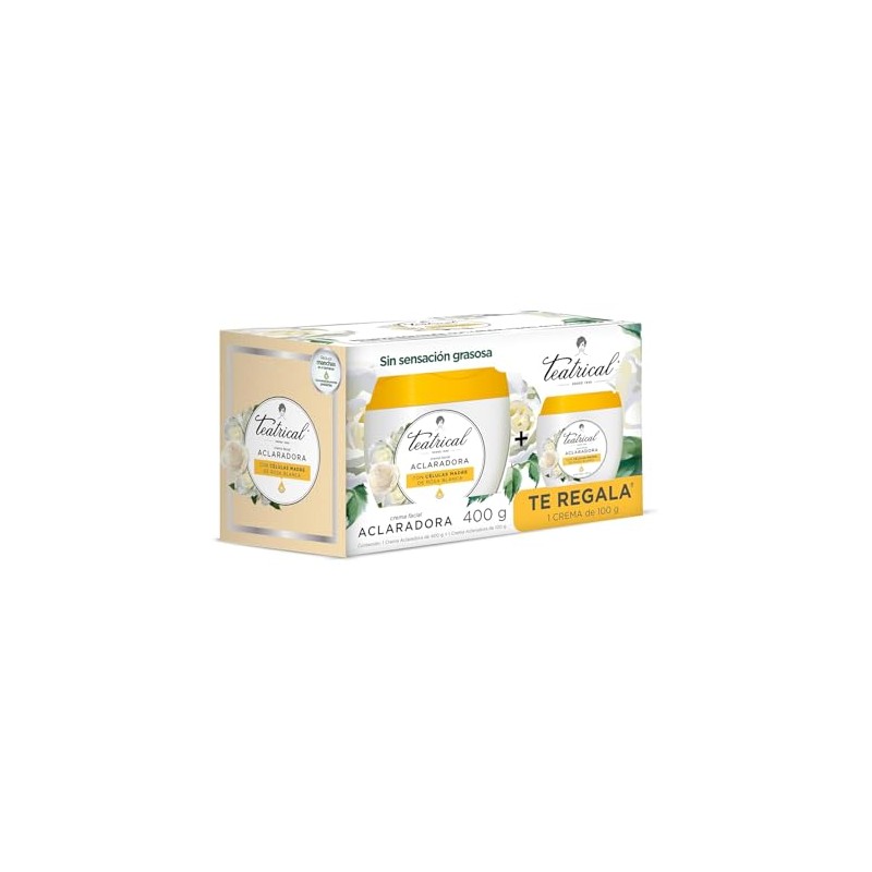 TEATRICAL Pack Crema Aclarante 400ml + 100ml Gratis