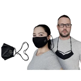 Vanric On/Off Adjustable Neck Ear Strap Face Mask | One Size Fits All | Fog Free Mask For Glasses Wearers | Anti Fog Reusable Mask |