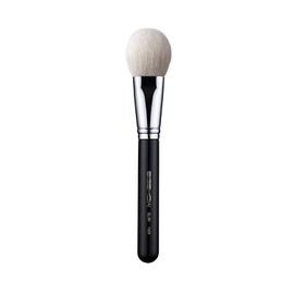 EIGSHOW F605 Premium Animal Hair Cheek Brush, Makeup Brush, Cosmetic Brush, Sheep, Powder Content, Soft, Easy to Draw, Wooden Handle, Black