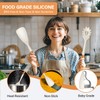 Silicone Cooking Spoon and Pasta Fork Set, 2 Pack Large