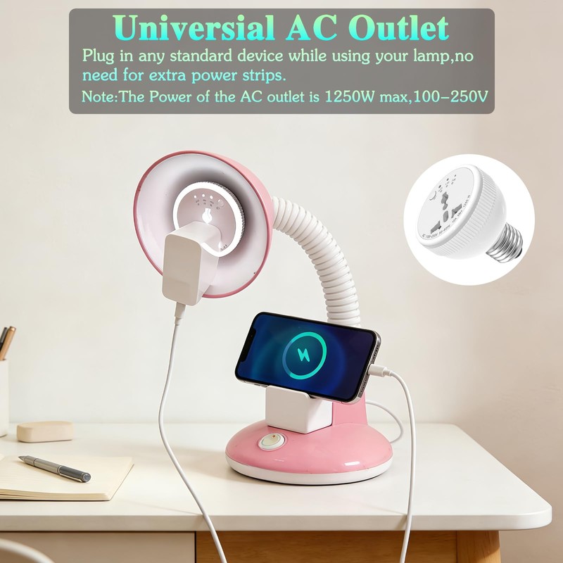 E26/E27 Light Socket Outlet Adapter with 3 Auto-Off Smart Timer