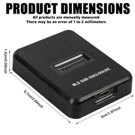 M.2 NVMe & SATA Docking Station, Hard Drive Docking Station 10Gbps USB 3.2 Gen2 Adapter for M-Key/B+M Key Dual Protocol External NVMe & NGFF SSD Enclosure for 2230/2242/2260/2280 SSD