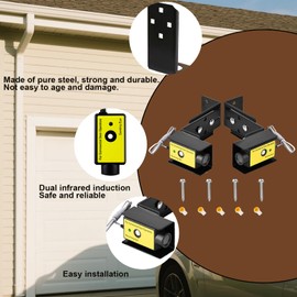 2025 Upgrade 41a4373a Garage Door openers Safety sensors Compatible with Chamberlain liftmaster Safety Sensor Eyes 2-Year Quality Assurance