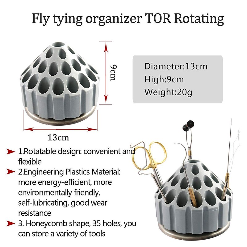 Maxcatch Soft Foam/Bamboo Wood Tool Caddy Fly Tying Tool Station