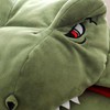 Bury Tony Dinosaur Soft Hooded Plush Cartoon Animal Stuffed Pillow,