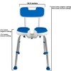 PCP Shower Safety Seat, Cutout for Easy Cleaning, Non-Slip Bath