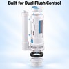 Dual Flush Toilet Tank Valve – Split Push Button Flush