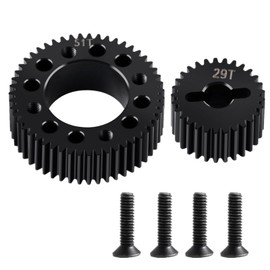 BRKRC Steel Stealth X Drive Gear 50T/30T 51T/29T Transmission Gear Set for Element Enduro 1/10 Truck Upgrades Parts (51T/29T)