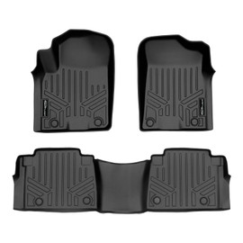SMARTLINER All Weather Custom Fit Floor Mats 2 Row Liner Set Black Compatible with 2019-2022 Nissan Armada/Infiniti QX80