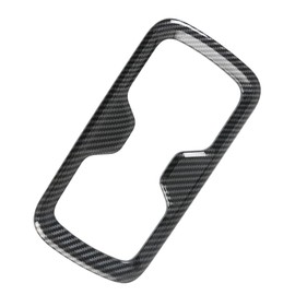 Baceyong 1x Water Cup Holder Cover Trim, Protect Water Cup Holder Compatible with N1SSAN Navara NP300 2015-2021, Carbon Fiber