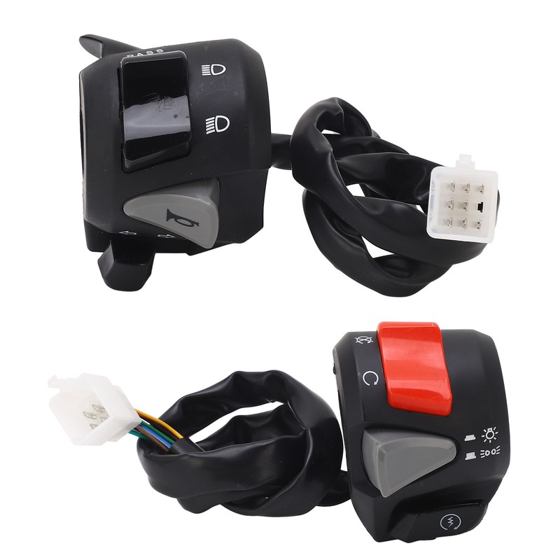 Motorcycle Handlebar Switch 7/8in Turn Signal Horn High Low Beam