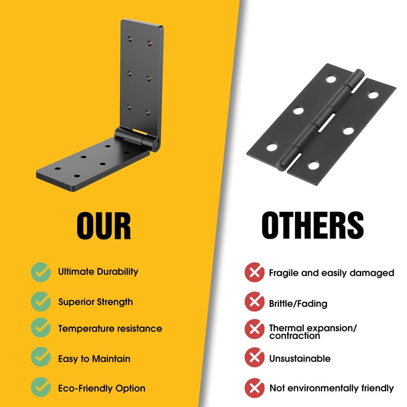 Heavy Duty Folding Butt Hinges,Table Flat Hinges Heavy Duty,270 Degree
