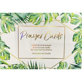 CrownJewlz Christian Floral Prayer & Scripture Cards, 2 Assorted Sets (20 ct each) v2