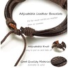 MILACOLATO 26Pcs Woven Braided Leather Bracelet for Men Women Hemp