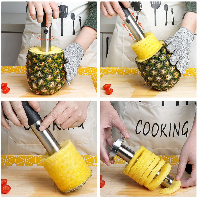 Asdirne Pineapple Cutter, Pineapple Corer with Food Grade Stainless Steel