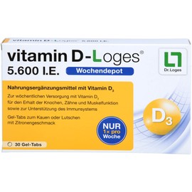 Dr. Loges Vitamin D Loges 5600 i.e. Gel Tabs, , ,