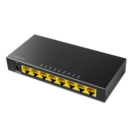 LogiLink 8-Port Gigabit Desktop Network Switch, Metal Housing