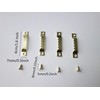100 Pack Small Sawtooth Picture Hangers with 200 Screws Metal