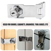 HOWDIA 3 Inch Keyed Door Lock Hasp Latch, Stainless Steel