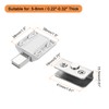 sourcing map Glass Door Magnetic Catch Latch Closures with Clamp,