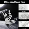 Lock Picking Training Tool, Universal Folding Lock Pick Kit with