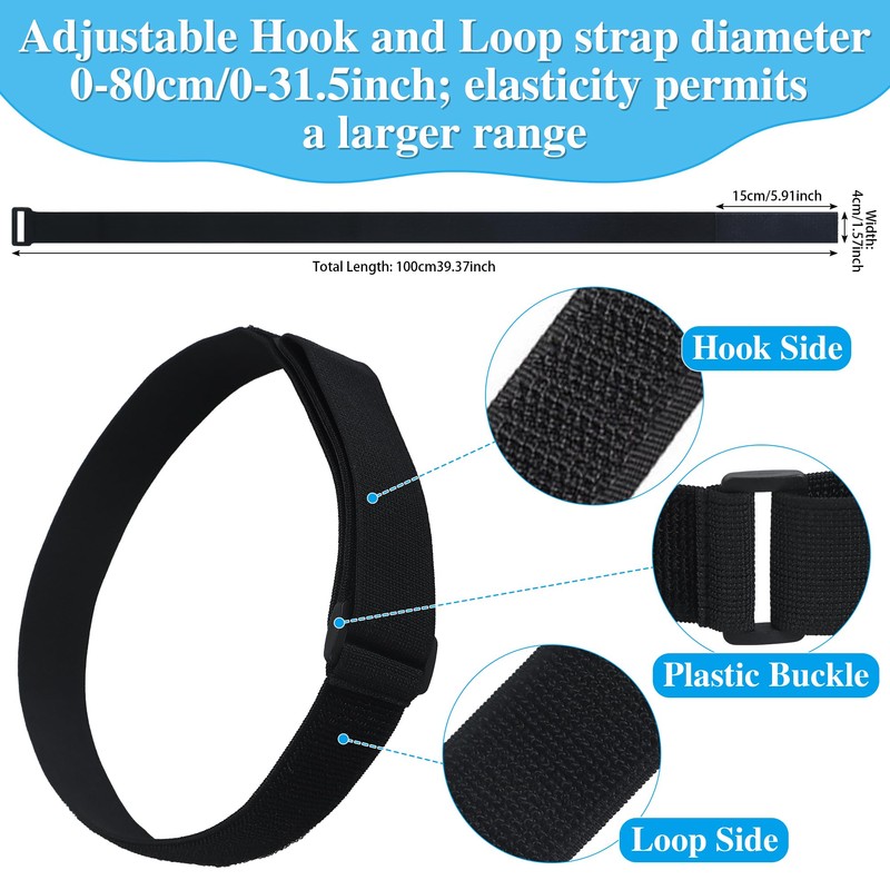 WBCBEC 6Pcs Solar Pool Cover Holder, Adjustable Solar Cover Straps