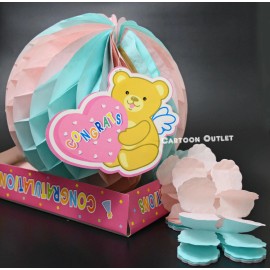 Unbranded BABY SHOWER CANOPY BOYS GIRLS PARTY DECORATIONS TISSUE GARLANDS GENDER REVEAL