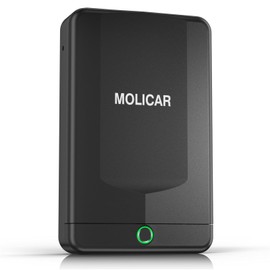 MOLICAR Gun Safe for Handgun Small Biometric Pistol Safe Fingerprint Quick Access Portable Gun Lock Box for Cars Travel Nightstand Bedside