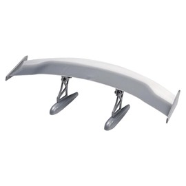 XIMINZ Mini Spoilers for Cars 11.8Inch Universal Auto Car Tail Wing Silvery Texture Cool Decoration Non-Punching Tiny Trunk Spoiler Automotive Exterior Accessories RC Car Modified Parts