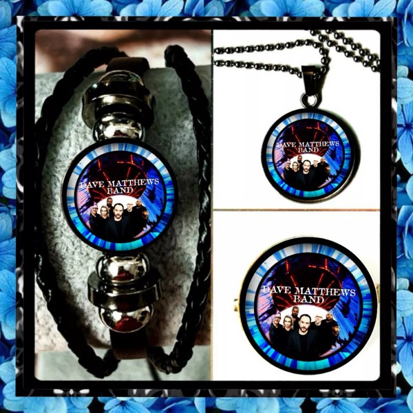 DAVE MATTHEWS BAND USA 2024 TOUR SET BRACELET NECKLACE PIN